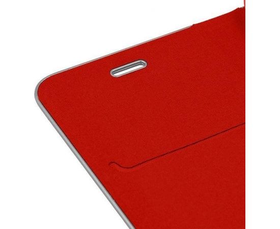 Mocco Carbon Leather Book Case Grāmatveida Maks Telefonam Apple iPhone X / XS Sarkans