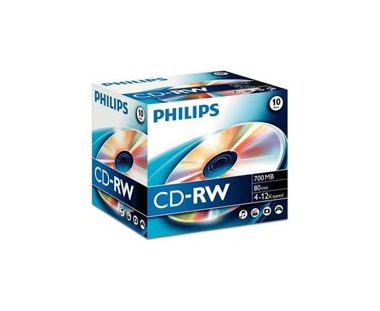 Philips CD-RW diski , 10 gab.