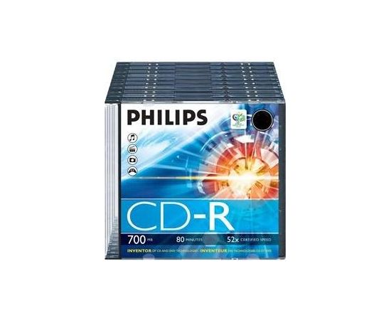 Philips CD-R diski slim, 1 gab.