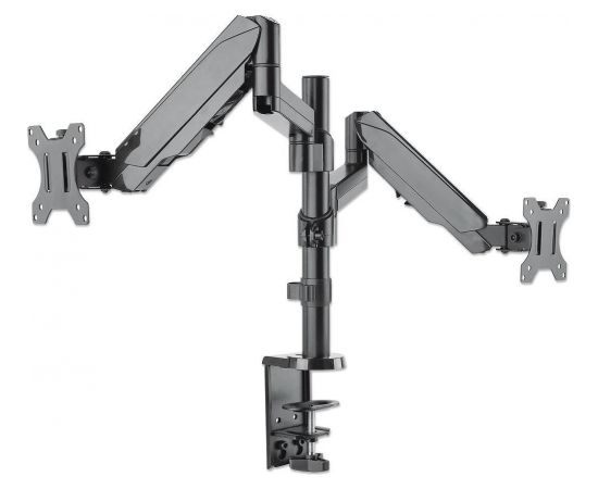 Manhattan Double desk LED/LCD monitor arm 17''-32'' 2x8kg gas spring adjustable