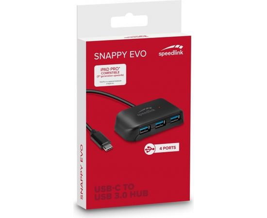 Speedlink USB hub Snappy Evo USB-C 4-port (SL-140202)