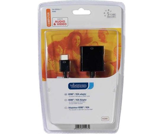 Vivanco adapter HDMI - VGA 0.1m (45493)