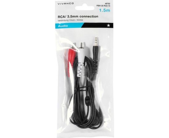 Vivanco kabelis 3,5mm - 2xRCA 1,5m (46702)