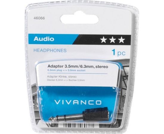 Vivanco adapteris 3,5mm - 6,3mm (46066)