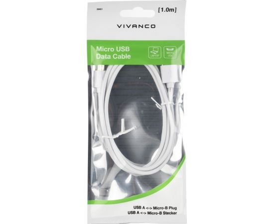Vivanco кабель microUSB 1 м (39451)