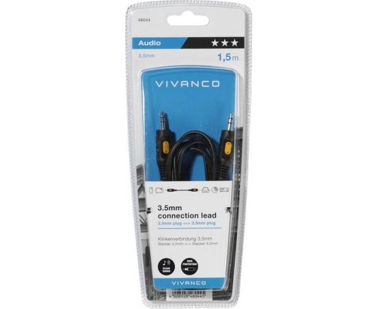 Vivanco cable 3.5mm - 3.5mm 1.5m (46044)