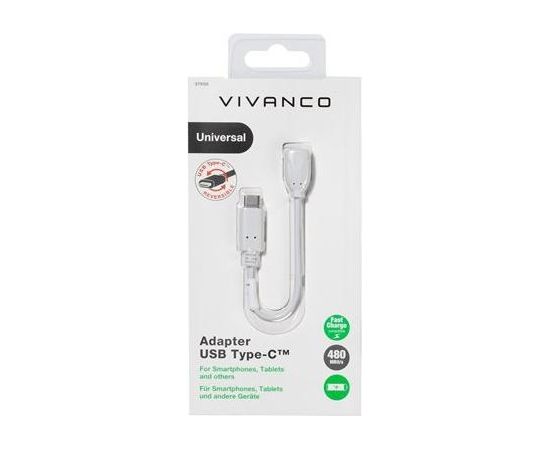Vivanco адаптер USB-C - microUSB (37558)