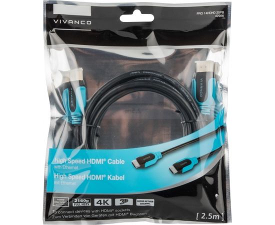 Vivanco кабель PRO HDMI-HDMI 2.5м (42956)