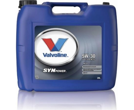 Motoreļļa SYNPOWER MST C4 5W30 20L, Valvoline