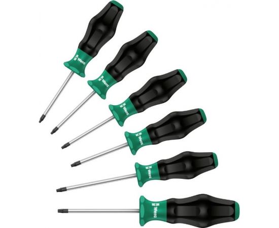 Skrūvgriežu komplekts Torx 1367/6 TX10-TX40 KraftformComfort, Wera