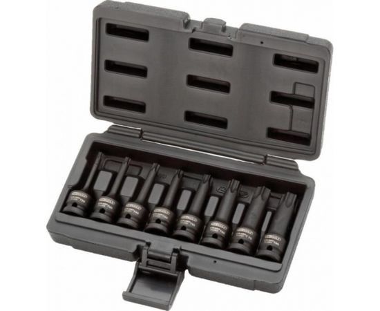 Torx tipa triecienmuciņu komplekts 1/2" T30-T80 8-gab, Kstools