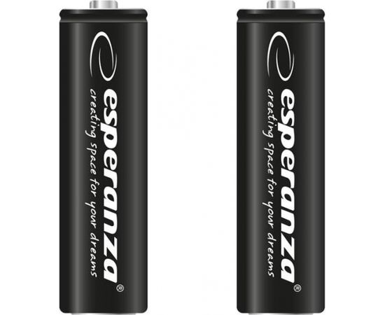 Esperanza EZA105 RECHARGEABLE BATTERIES Ni-MH AA 2600MAH 2PCS - BLACK