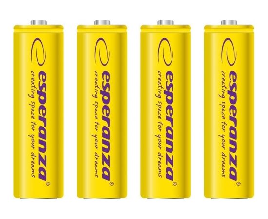 ESPERANZA EZA104Y - RECHARGEABLE BATTERIES Ni-MH AA 2000MAH 4PCS - YELLOW