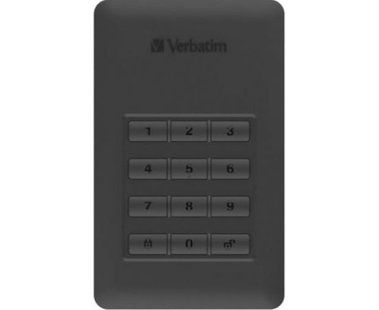 External HDD Verbatim Store & Go G1 2.5inch 2TB USB3.1 Black Secure Portable