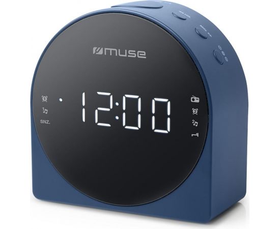 Muse Dual Alarm Clock radio PLL M-185CBL AUX in,
