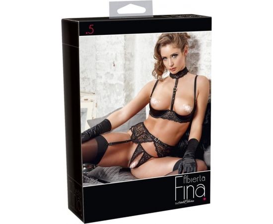 Abierta Fina black suspender set [ 75 B/S ]