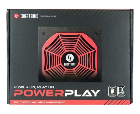 Chieftec ATX PSU POWER PLAY series GPU-850FC,850W, 14cm fan,active PFC,80+ Plat.