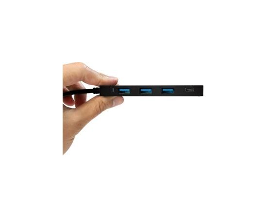 LOGILINK- Ultra-slim USB-C 3.1 hub, 4-port, black