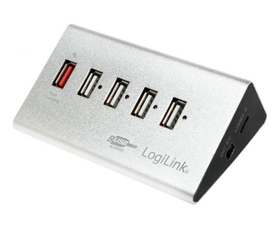 LOGILINK - USB 2.0 High Speed Hub 4-Port + 1x Fast Charging Port