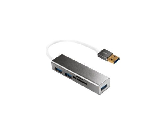 LOGILINK - USB 3.0 hub, 3 port, with card reader USB / Type-C Hub