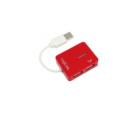 LOGILINK - Hub USB 2.0 ''smile'' red
