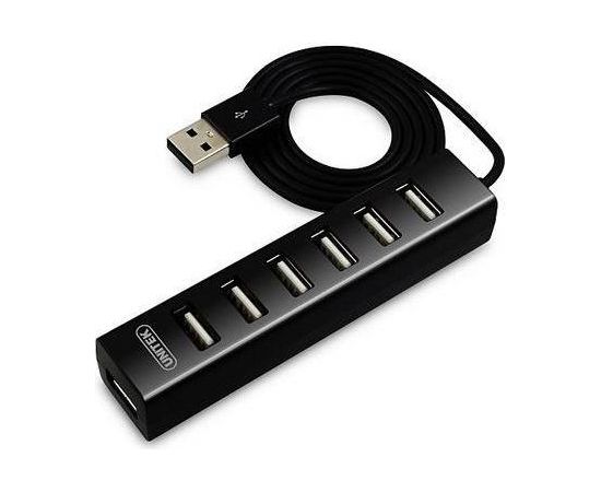 Unitek Hub 7x USB 2.0, black, Y-2160