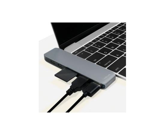 LOGILINK- USB-C 7-in-1 multifunctional hub with PD, aluminum alloy, 100W