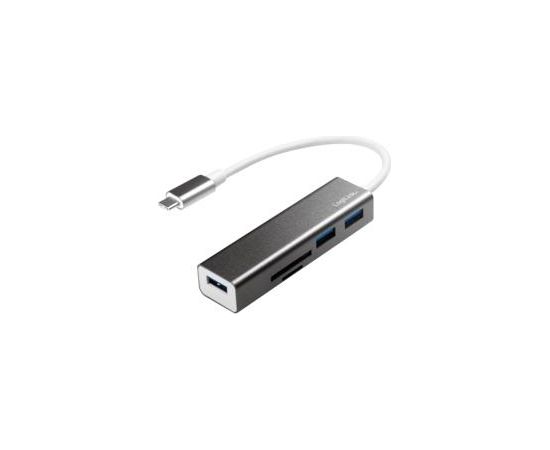 LOGILINK - USB-C 3.0 hub, 3 port, with card reader