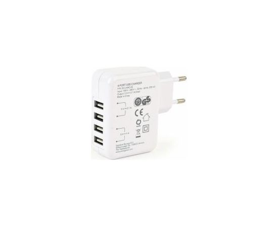 Energenie 4-port Universal USB 3.1A White