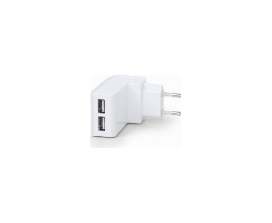 Energenie Universal 2-port USB charger 2.1A White