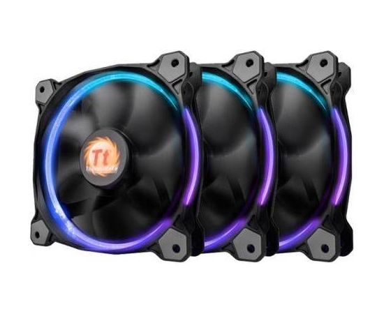 CASE FAN 120MM 3-RGB SET/RIING/CL-F042-PL12SW-B THERMALTAKE