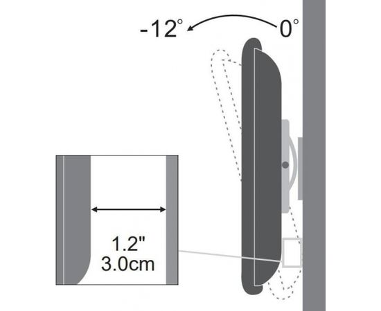 Techly Sienas stiprinājums  for TV LCD/LED/PDP 13-30'' 15kg VESA tilting black