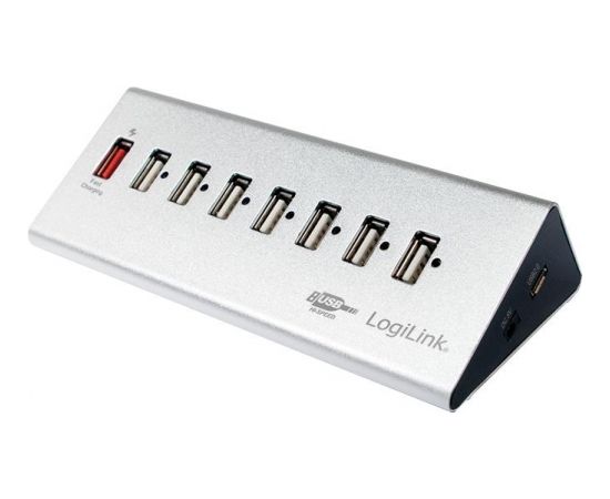 LOGILINK - USB 2.0 High Speed Hub 7-Port + 1x Fast Charging Port