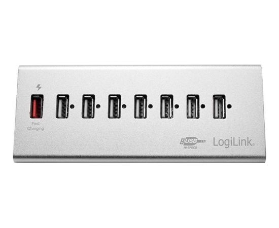 LOGILINK - USB 2.0 High Speed Hub 7-Port + 1x Fast Charging Port