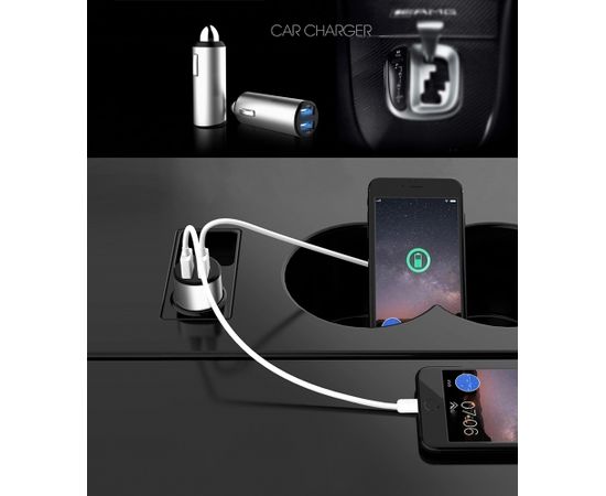 Platinet car charger 2xUSB 4.8A (44804)