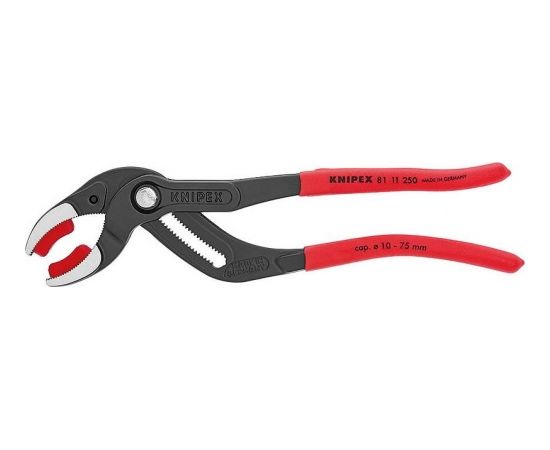 Sifonu un savienojumu stangas 250mm līdz D75mm ar PVC ielikt, Knipex