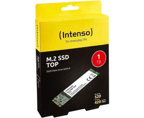 Intenso SSD M.2 SATA3 1TB, 520/420MBs, Shock resistant, Low power
