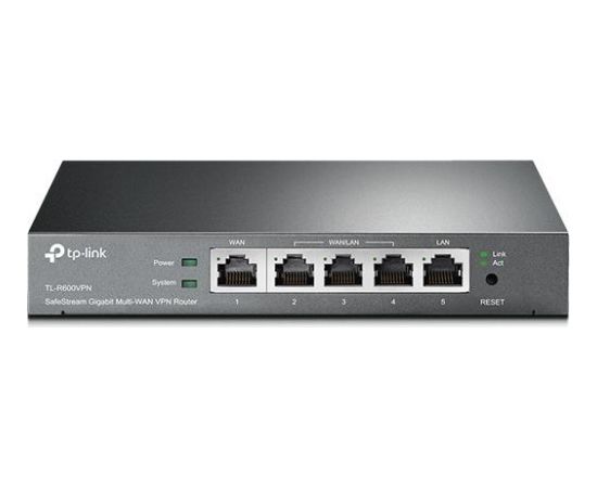 TP-LINK VPN Router TL-R600VPN 10/100/1000 Mbit/s, Ethernet LAN (RJ-45) ports 1, 1x10/100/1000 Mbps WAN port, 3x10/100/1000 Mbps WAN/LAN ports
