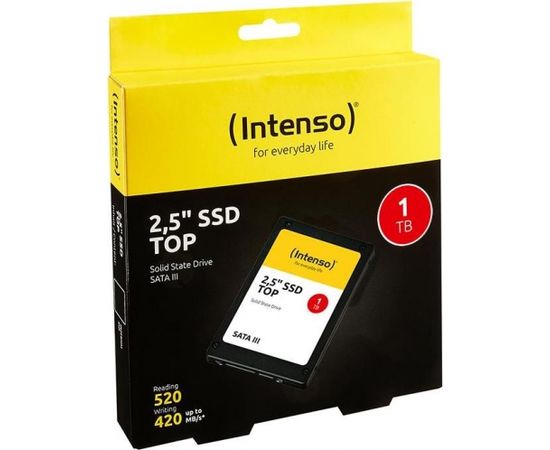 Intenso SSD TOP 1TB SATA3, 520/490MBs, Shock resistant, Low power