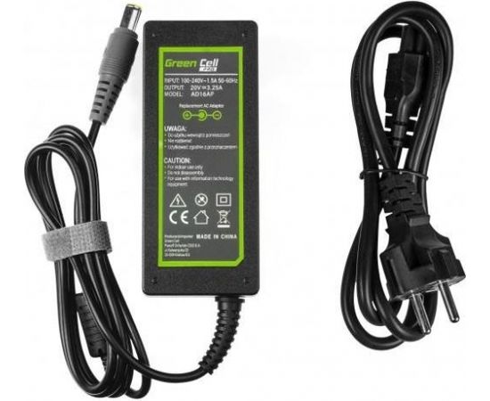 Charger / AC Adapter Green Cell for Lenovo 20V | 3.25A | 65W | 7.7-5.5mm