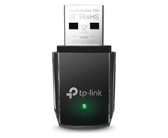 TP-LINK MU-MIMO USB 3.0 Adapter Archer T3U 2.4GHz/5GHz, 802.11ac, Internal antenna