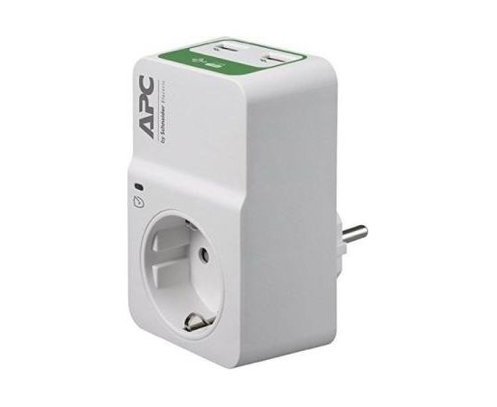 APC Essential SurgeArrest 1 Outlet 230V, 2 Port USB Charger, Germany / PM1WU2-GR