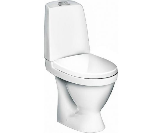 Gustavsberg Nautic 1510 WC  s horizontāls ar SoftClose vāku, CeramicPlus, Hygienic Flush, 4/2l noskalošana