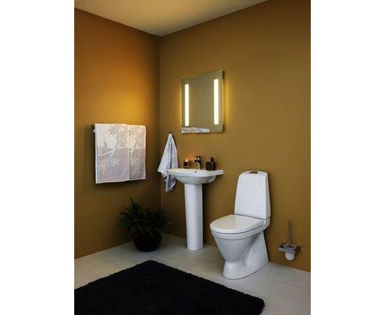 Gustavsberg Nautic 1500 WC  s vertikāls ar SoftClose vāku, CeramicPlus, Hygienic Flush, 4/2  noskalošana