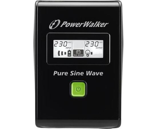 Power Walker UPS Line-Interactive 800VA 2x PL 230V, PURE SINE, RJ11/RJ45,USB,LCD