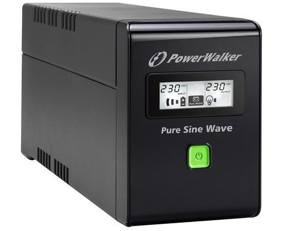 Power Walker UPS Line-Interactive 800VA 2x PL 230V, PURE SINE, RJ11/RJ45,USB,LCD