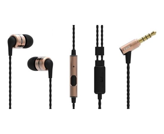 SoundMagic E80S Black/Gold In-Ear tipa austiņas E80S Black/Gold