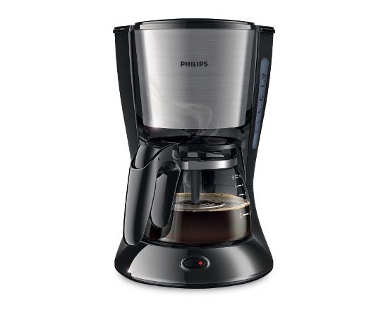 Philips Daily Collection Coffee maker HD7435/20 With glass jug Black & metal / HD7435/20