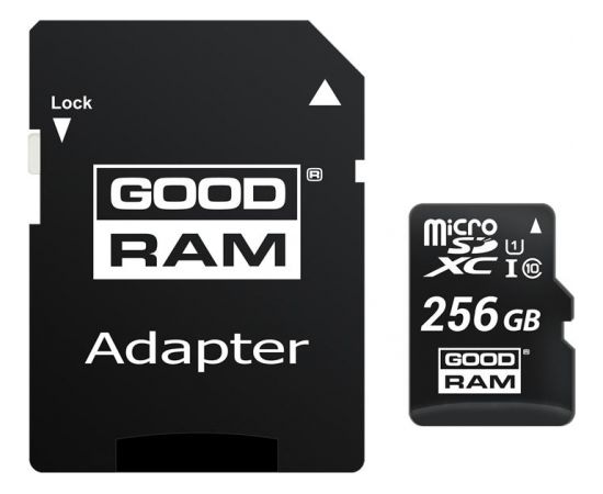 GOODRAM memory card Micro SDXC 256GB Class 10 UHS-I + Adapter