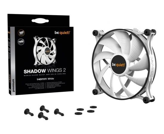 be quiet! Shadow Wings 2 140mm PWM White fan